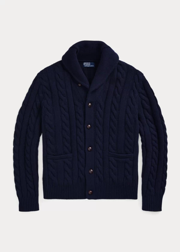 Polo Ralph Lauren Cable-Knit Wool-Cashmere Cardigan - Image 2